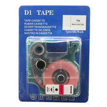 Dymo labels voor Dymo 40917 Rood 9mm x 7m voor Labelmanager 100 120P 150 160 200 210D 220P 26 labeltape - Magenta